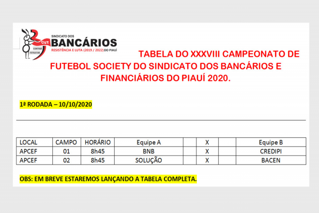 XXXVIII Campeonato de Futebol Society começa neste sábado (10)