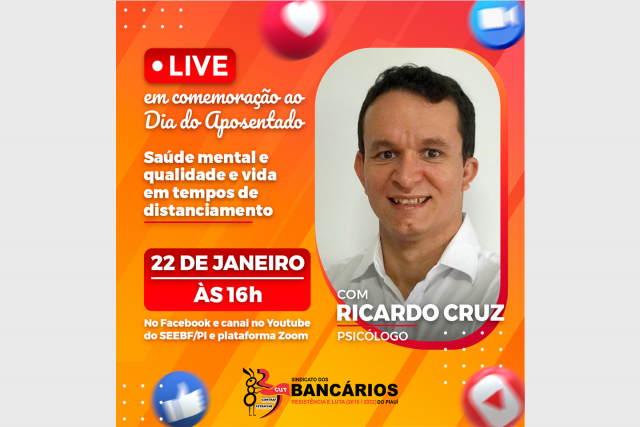 SEEBF/PI realizará live em homenagem ao Dia do Aposentado