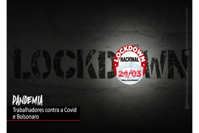 Trabalhadores se organizam para o lockdown de quarta-feira (24)