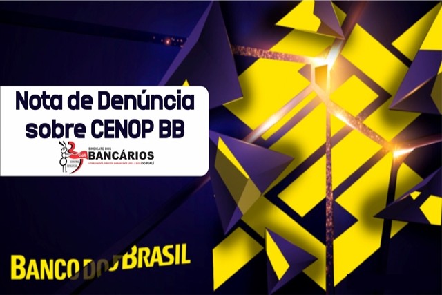 NOTA DE DENÚNCIA SOBRE PROGRAMA CENOP BB